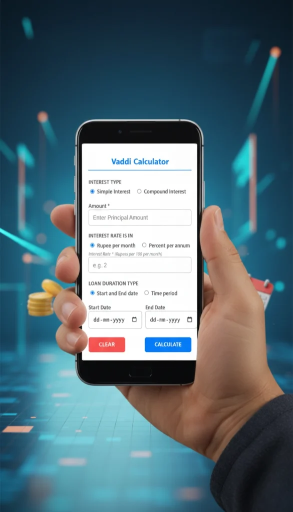 Vaddi Calculator – Simple & Compound Interest Calculator