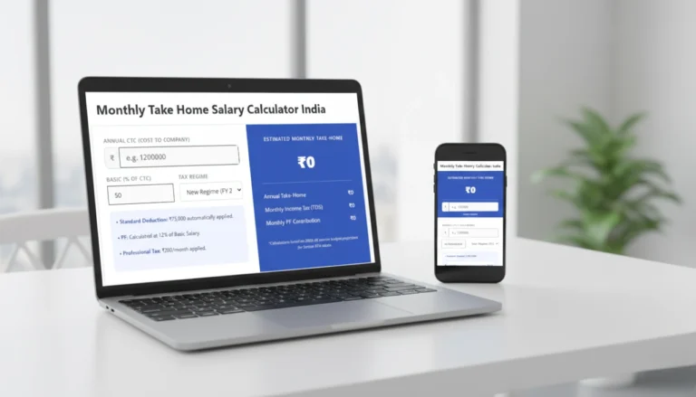 Monthly Take Home Salary Calculator India