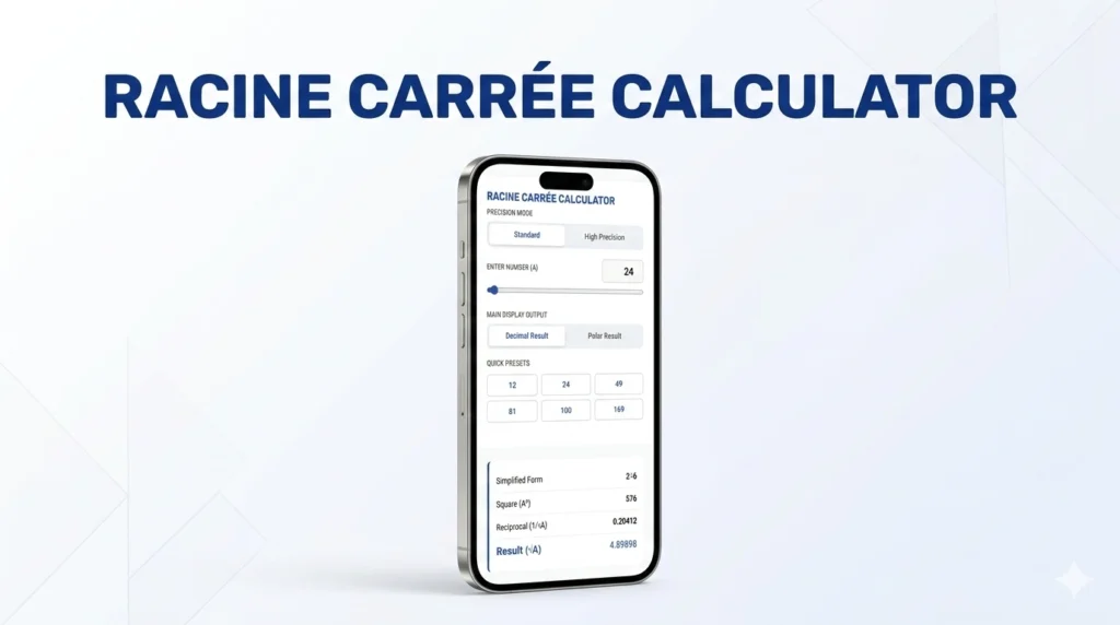 Racine Carree Calculator with Steps (Real & Complex Numbers)
