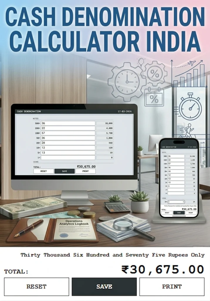 How to Use Cash Denomination Calculator