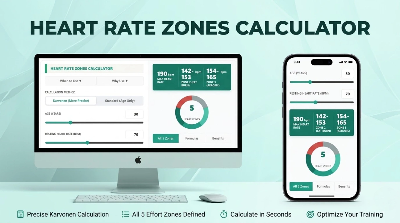 Heart Rate Zones Calculator – Find Your Training Zones