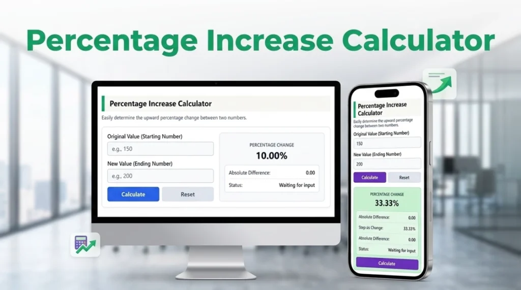 Best Percentage Increase Calculator – Calculate % Quickly