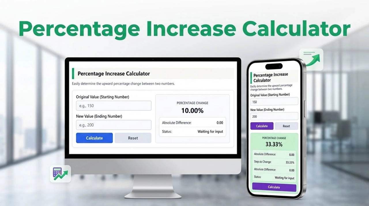 Best Percentage Increase Calculator – Calculate % Quickly