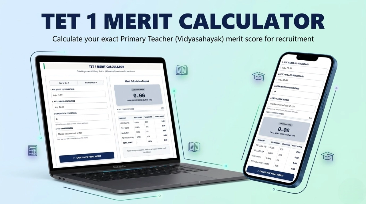 TET 1 Merit Calculator – Calculate Merit Score Online