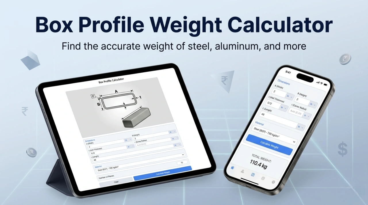 Box Profile Weight Calculator: Exact for SHS & RHS Sections