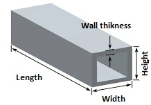 Square Tube Reference Diagram
