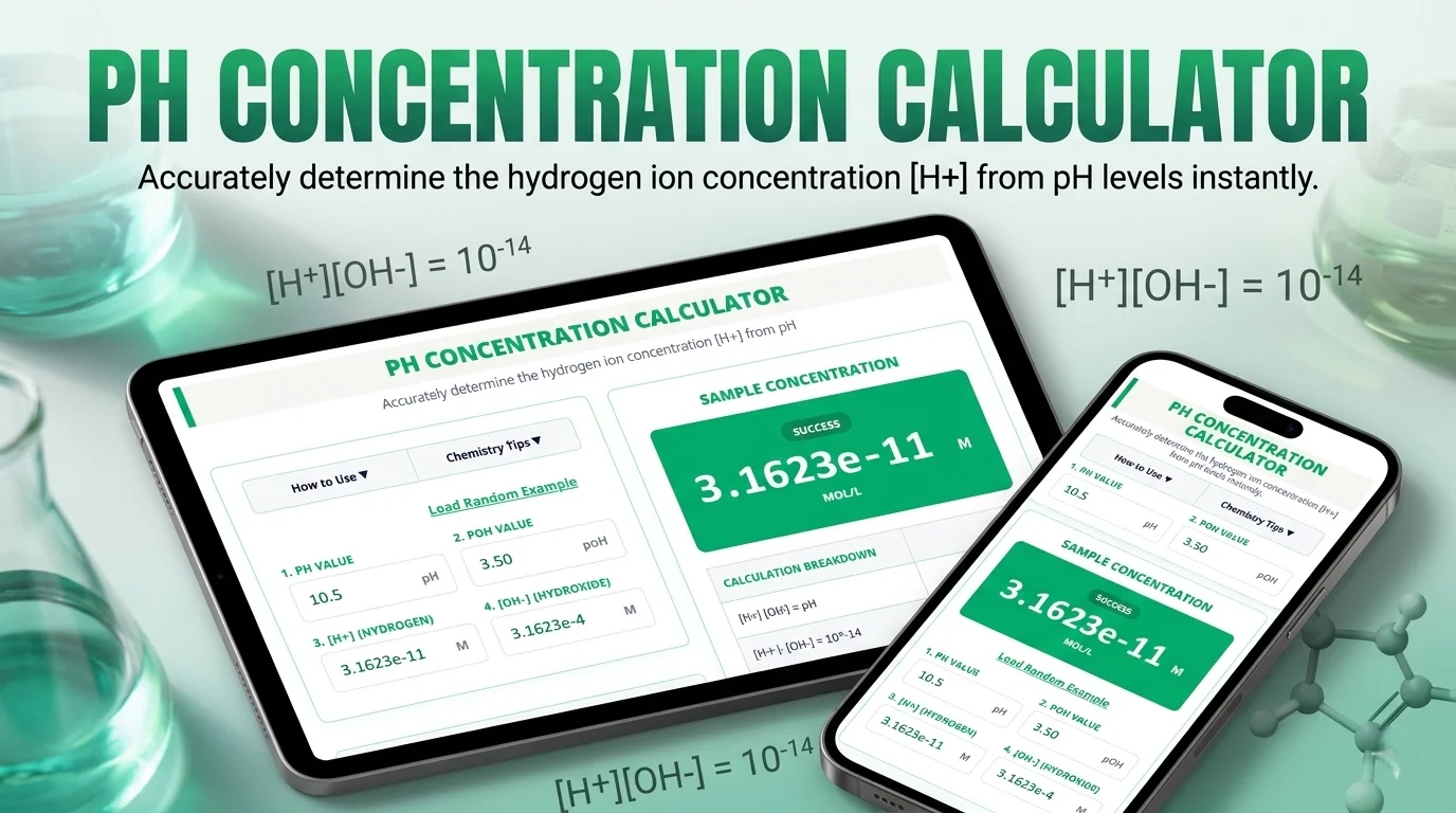 PH Concentration Calculator