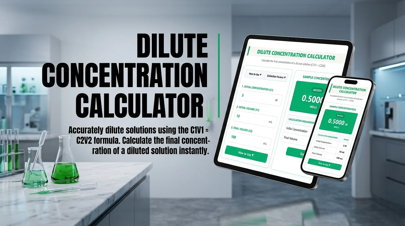 Dilute Concentration Calculator