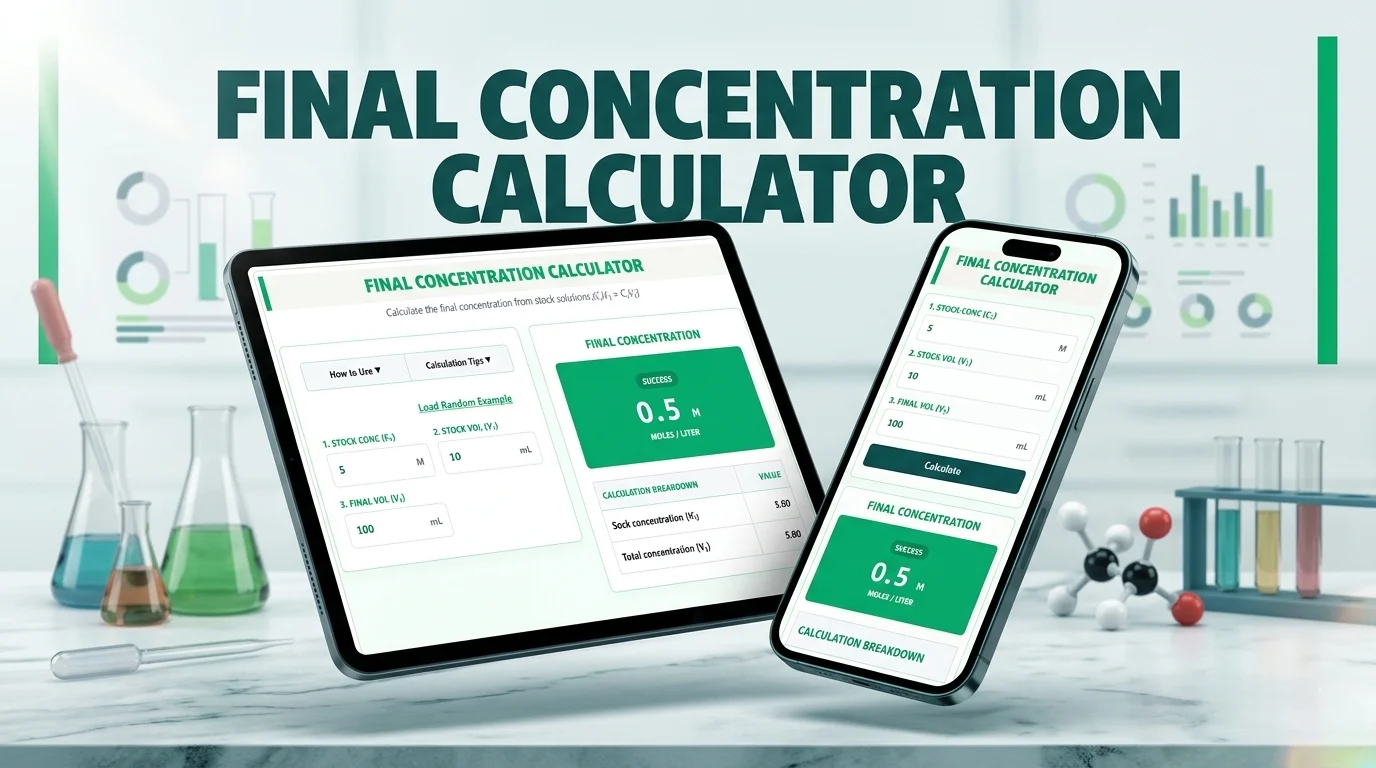 Final Concentration Calculator